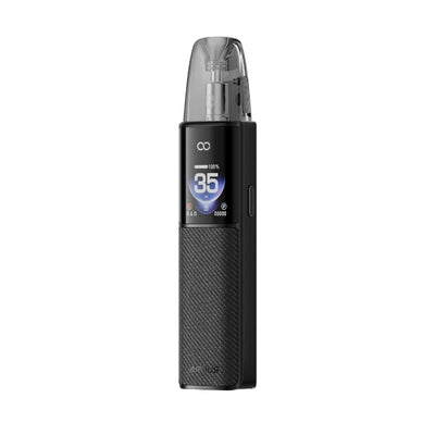 Pod noir Voopoo Argus G4 avec écran HD 35W, cartouche transparente et texture ergonomique élégante.