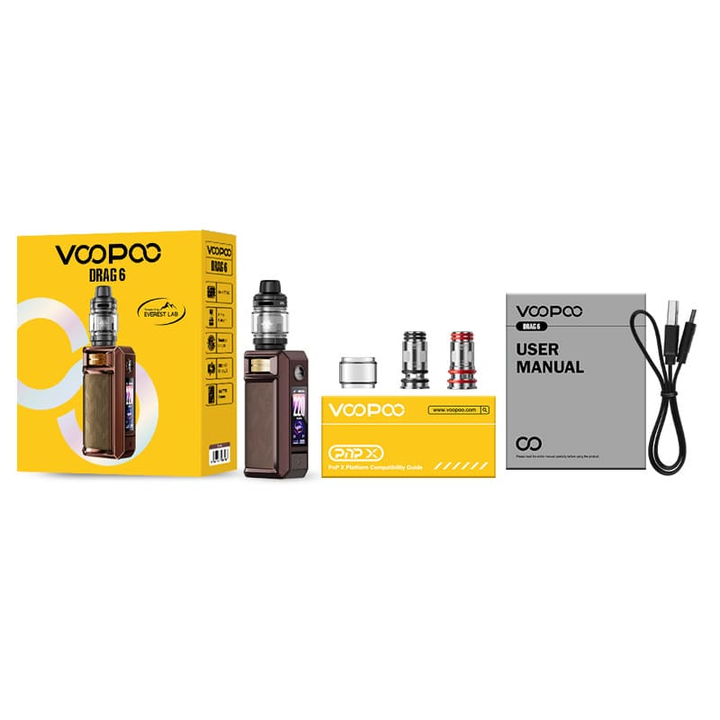 Kit Voopoo Drag 6 - 220W 4400mAh 5ml Kit Voopoo Drag 6 - 220W 4400mAh 5ml
