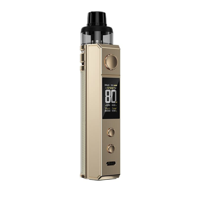 voopoo drag x gold H80S Kit: Powerful and Compact 80W Pod Mod – VAPEVO upd1 Best THC Vape Pens Color:Vanilla Cupcake