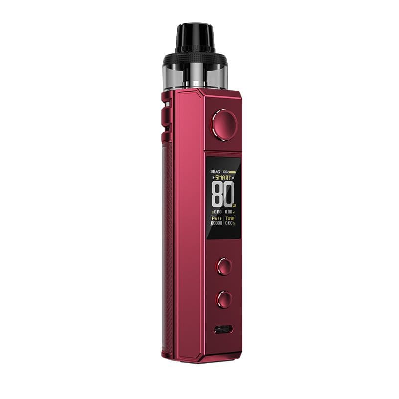 Kit Voopoo Drag H80S 80W 4.5ml Plum Red | VAPEVO