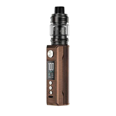 Kit Voopoo Drag M100S 100W 5.5ml Antique Brass & Padauk | VAPEVO