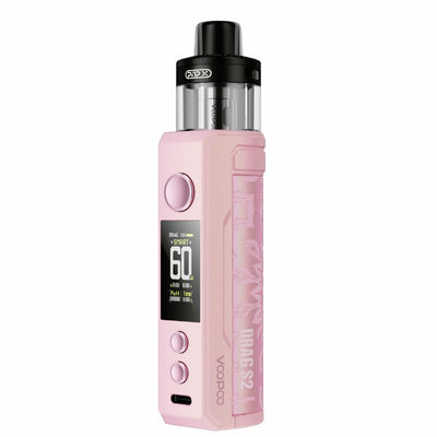 Kit Voopoo Drag S2 60W 2500mAh 5ml Glow Pink | VAPEVO
