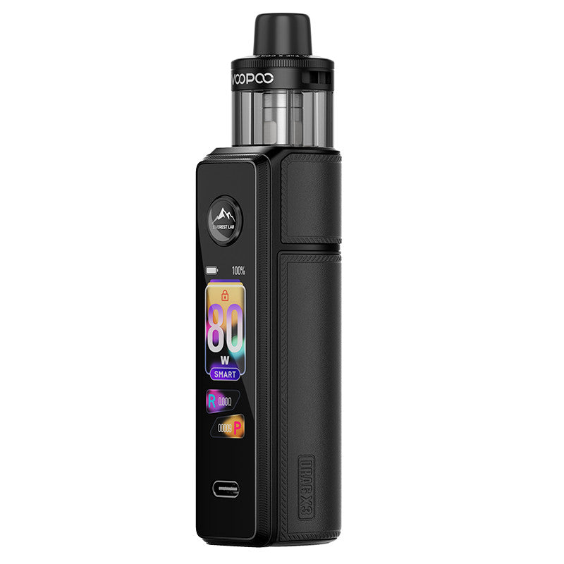 Kit Voopoo Drag X3 80W 5ml Spray Black | VAPEVO