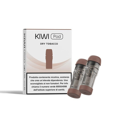 KIWI VAPOR - Pack de 2 Cartouches 1.8ml 20 mg Dry Tobacco | VAPEVO