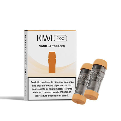 KIWI VAPOR - Pack de 2 Cartouches 1.8ml 20 mg Vanilla Tobacco | VAPEVO