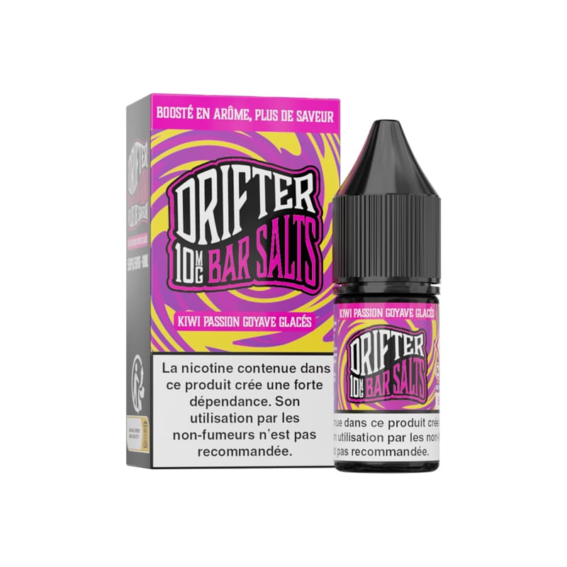 Sel de Nicotine Drifter Bar Salts Kiwi Passion Goyave Glacés 10ml