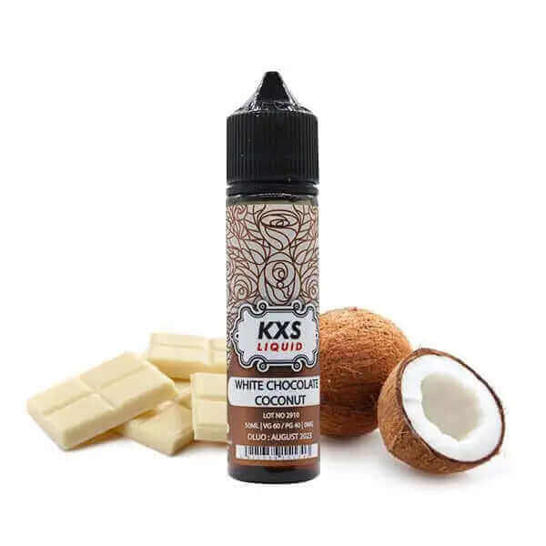 KXS LIQUID White Chocolate Coconut - E-liquide 50ml-0 mg-VAPEVO