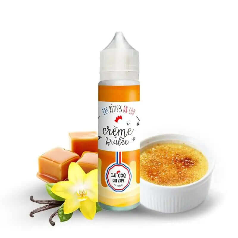 LE COQ QUI VAPE E-liquide Crème Brûlée 50ml-0 mg-VAPEVO
