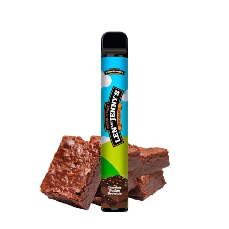LEN & JENNY'S - Pod Jetable 600 Puffs-0 mg-Chocolate Fudge Brownie-VAPEVO