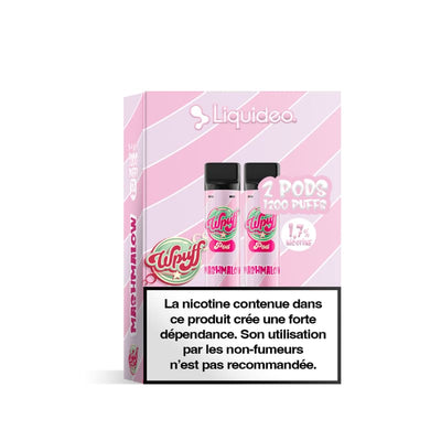 LIQUIDEO Wpuff 600 Original - Pack de 2 Cartouches 2ml-17 mg-Mashmalow-VAPEVO