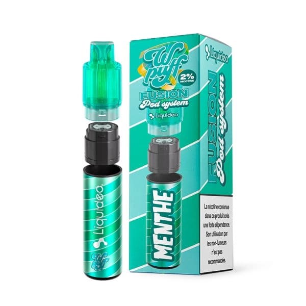 LIQUIDEO Wpuff Fusion - Kit Rechargeable 15000 Puffs-10 mg-Menthe Fraîche-VAPEVO