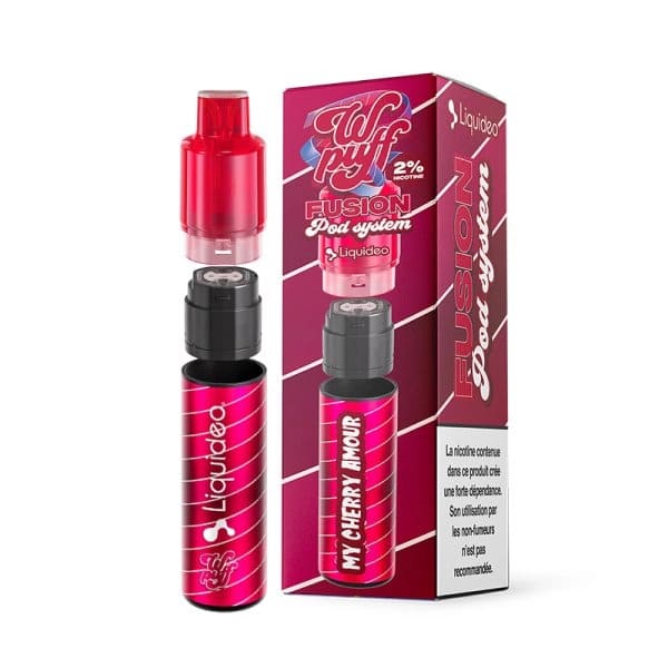 LIQUIDEO Wpuff Fusion - Kit Rechargeable 15000 Puffs-10 mg-My Cherry Amour-VAPEVO