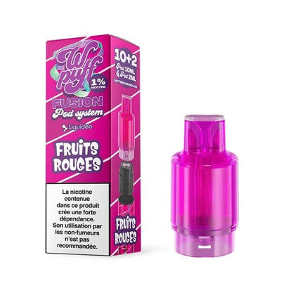 LIQUIDEO Wpuff Fusion - Pod Préremplie 10ml 10 mg Fruits Rouges | VAPEVO