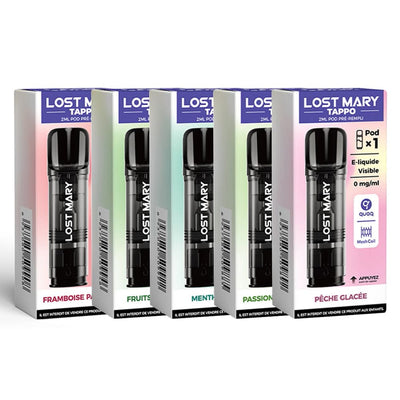 LOST MARY Tappo - Cartouches 2ml 600 Puffs 10 mg Pastèque | VAPEVO