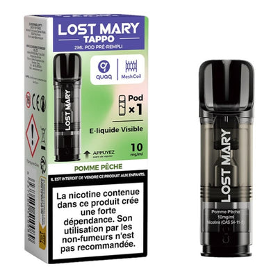 LOST MARY Tappo - Cartouches 2ml 600 Puffs 10 mg Pomme Pêche | VAPEVO