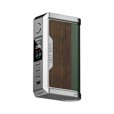 LOST VAPE Centaurus Q200 - Box Mod 200W-SS Teak Wood-VAPEVO