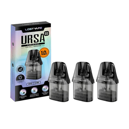 LOST VAPE URSA Nano V3 - Pack de 3 Cartouches Pod 2.5ml-0.6 ohm-VAPEVO