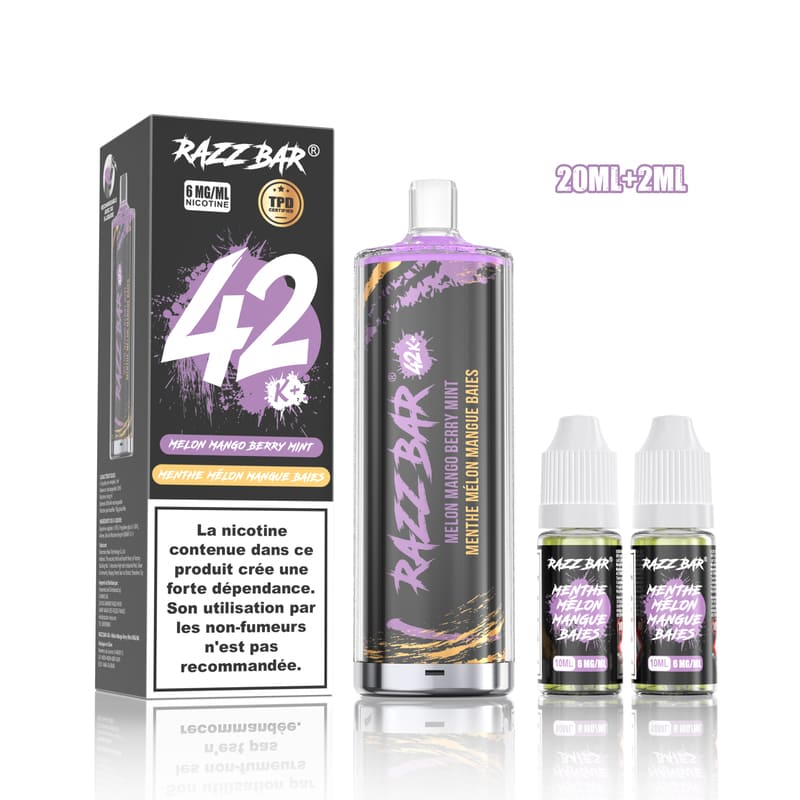 Kit Razz Bar 42K 6mg