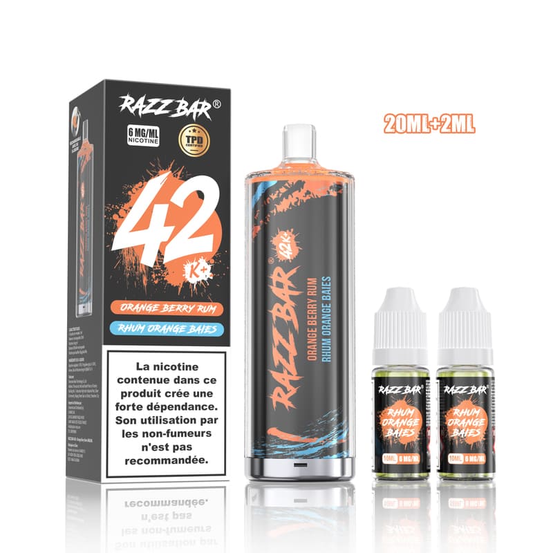 Kit Razz Bar 42K 6mg