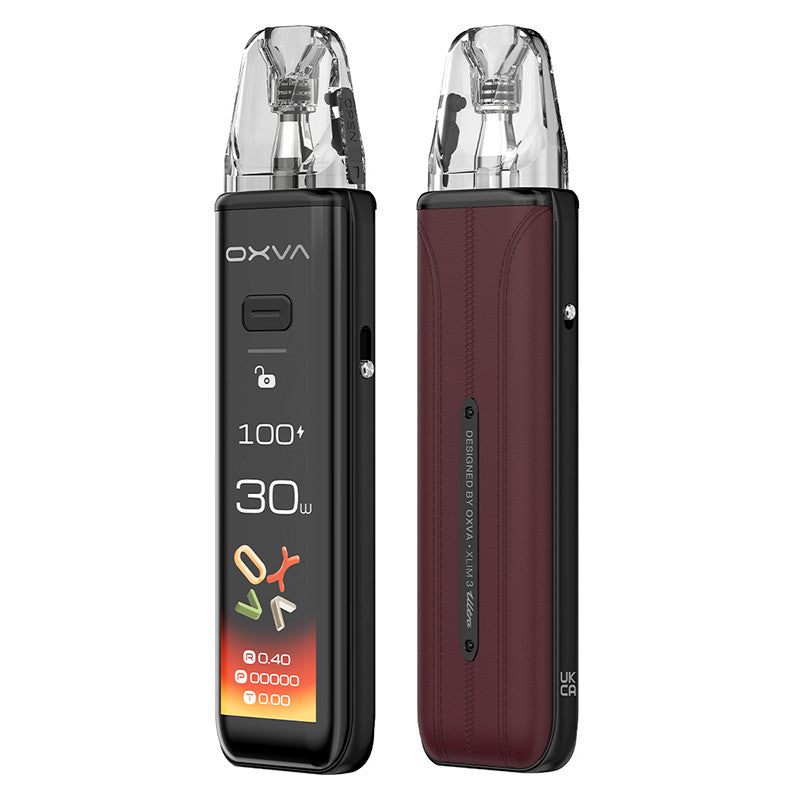 OXVA Xlim 3 Ultra - Kit E-Cigarette 30W 1500mAh-Bordeaux Red-VAPEVO