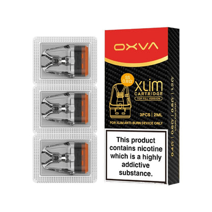 OXVA Xlim Top Fill SS - Pack de 3 Cartouches Pod 2ml-0.6 ohm-VAPEVO