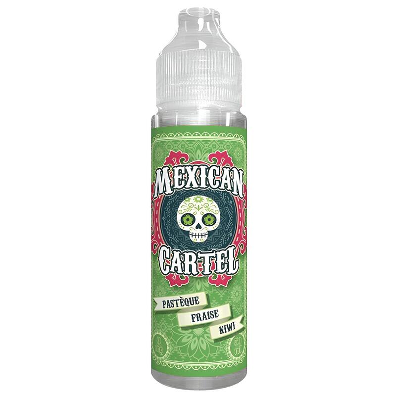 MEXICAN CARTEL Pastèque Fraise Kiwi - E-liquide 50ml/100ml 0mg