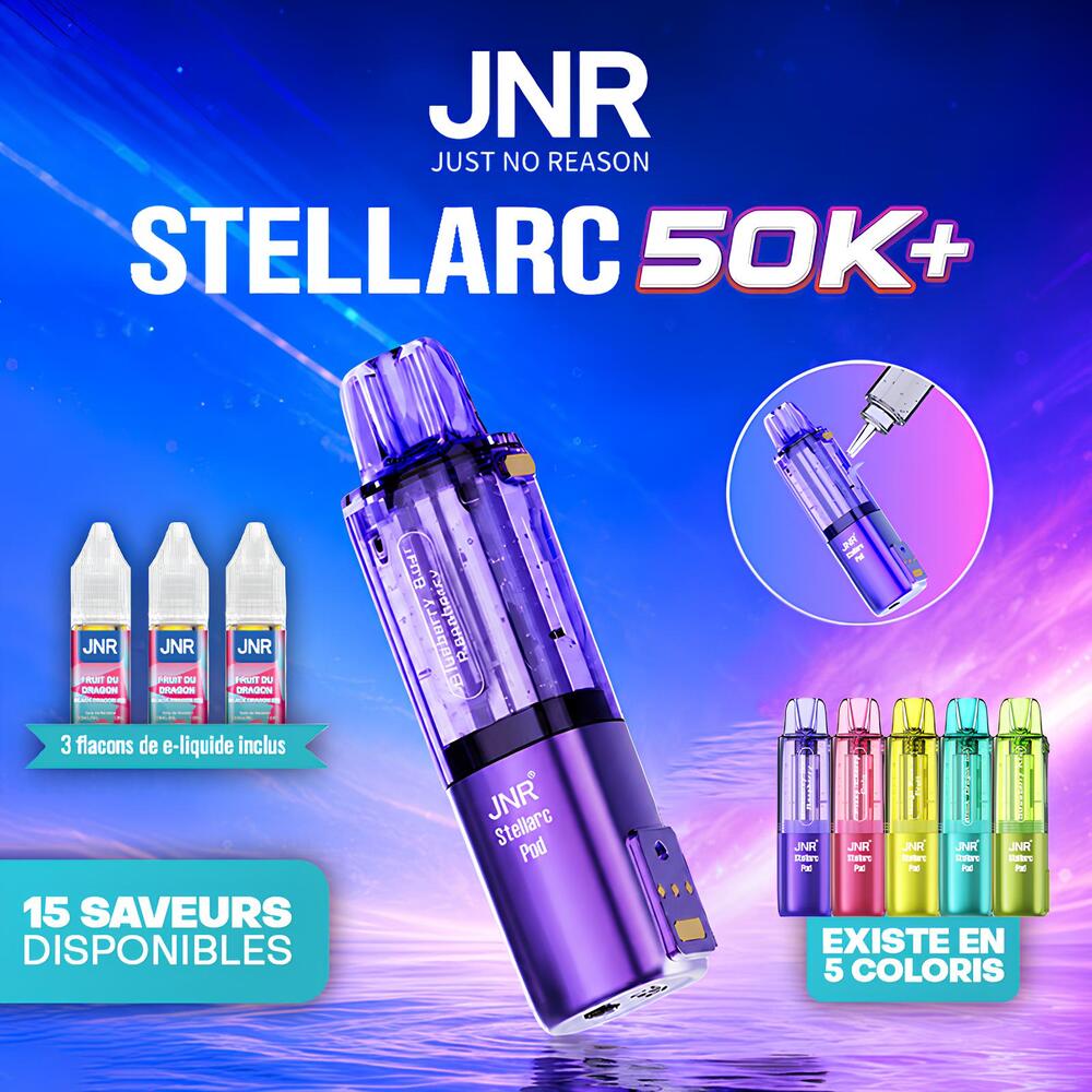 Cartouches Pods Stellarc 50K 3x10ml - JNR