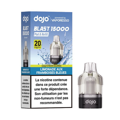 Pod Vaporesso Dojo Blast 15K 20mg 10ml Limonade aux Framboises Bleues | VAPEVO