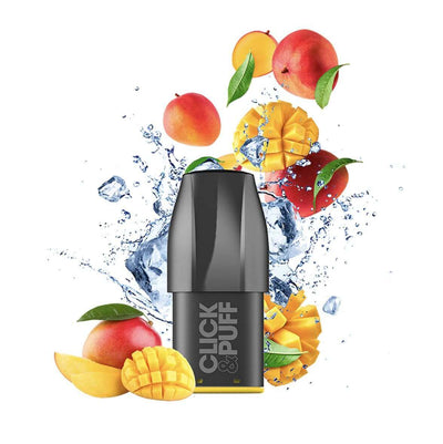 Pod X-Bar Click & Puff 2ml 650 Puffs Ice Mango 10 mg | VAPEVO