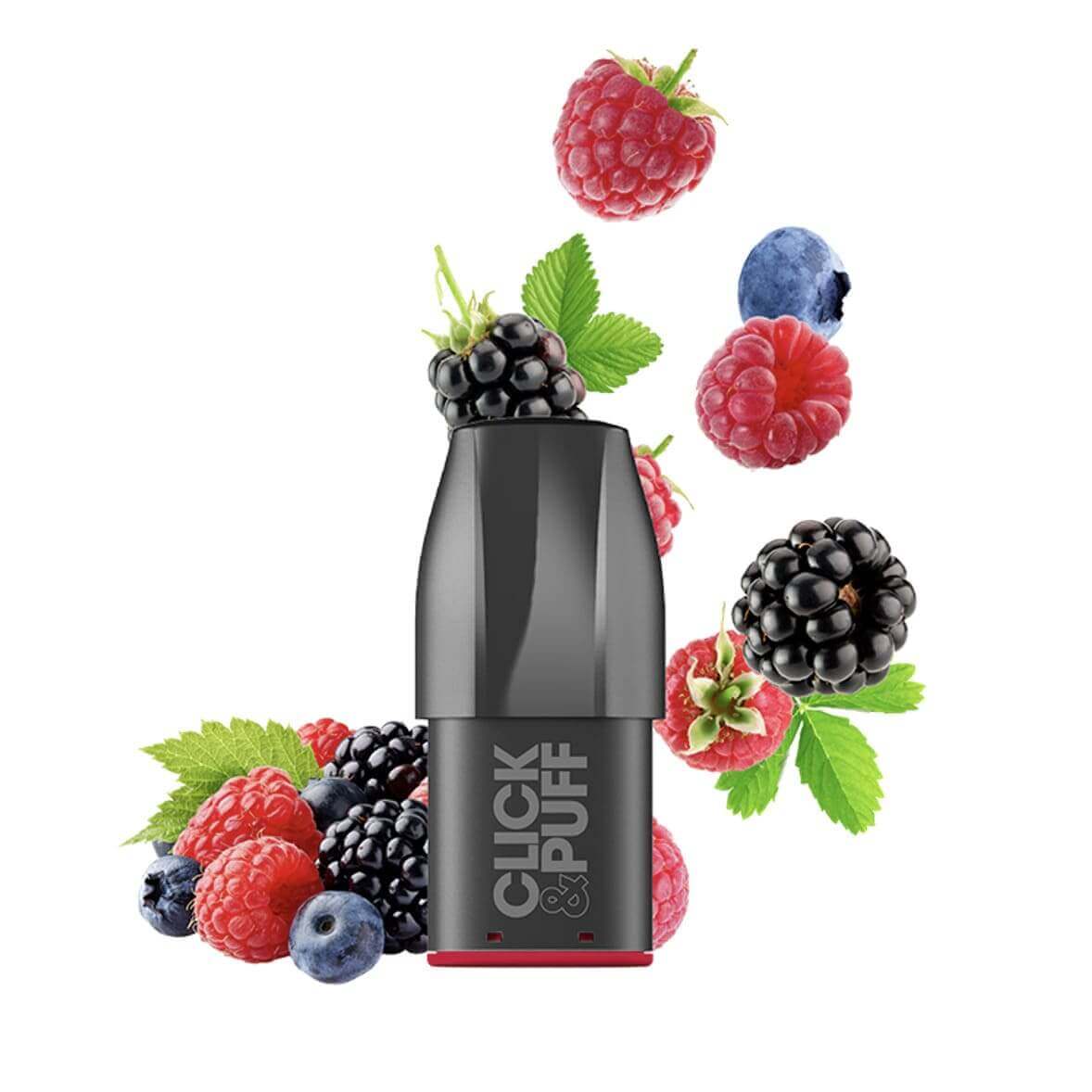 Pod X-Bar Click & Puff 2ml 650 Puffs Raspberry Blueberry 10 mg | VAPEVO