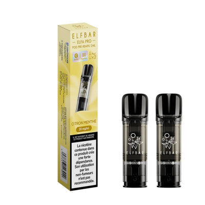 Pods Elfbar Elfa Pro 2ml – Pack de 2 10 mg Citron Menthe | VAPEVO
