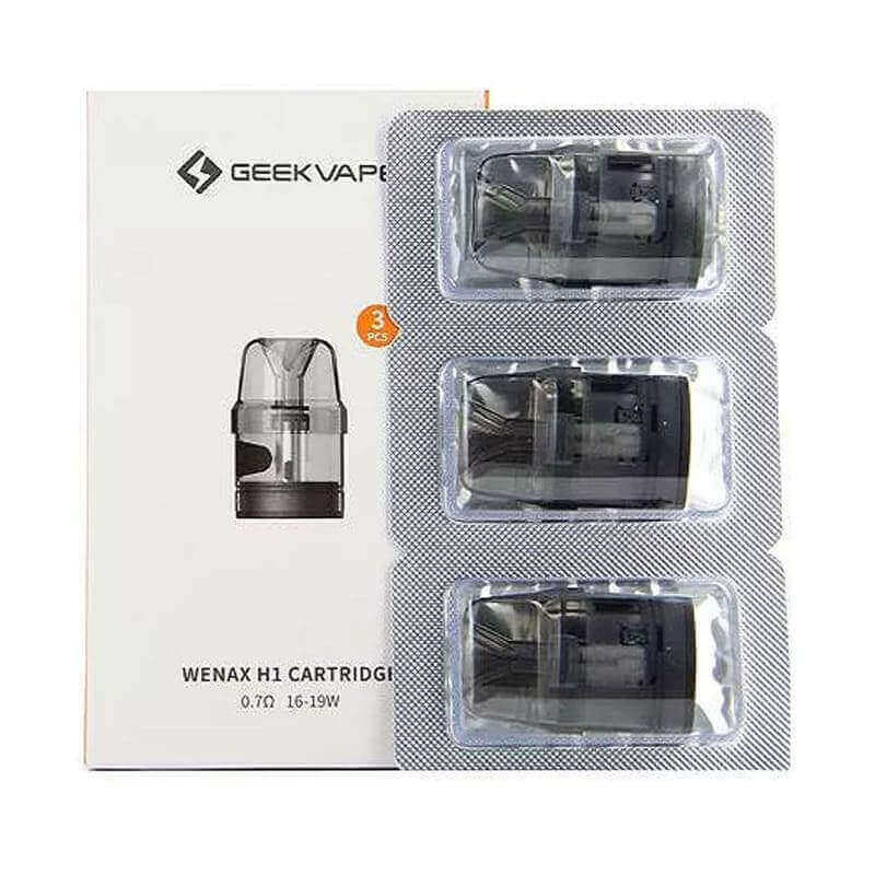 geekvape cartridge pod Wenax H1 Cartridges OHM:0.8Ω 2ML vape kits Blue Razz Ice Geek