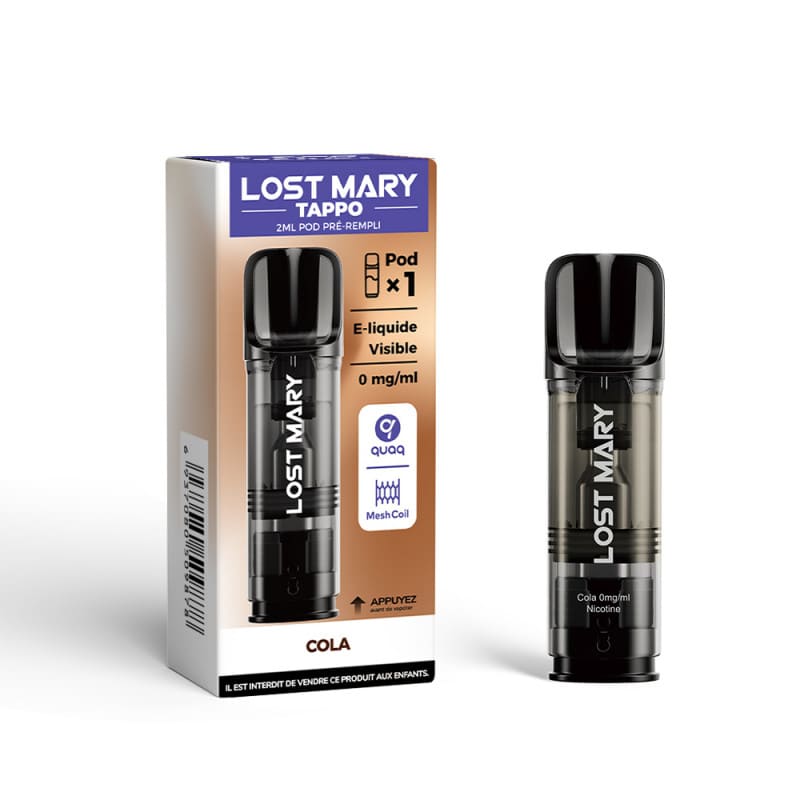 Pods Lost Mary Tappo - 2ml 600 Puffs 0mg 0 mg Cola | VAPEVO