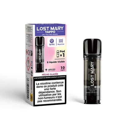 Pods Lost Mary Tappo - 2ml 600 Puffs 10 mg Citron Menthe | VAPEVO