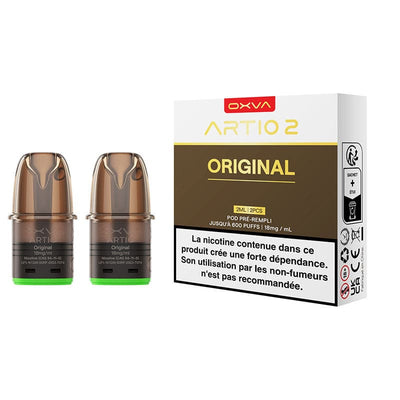 Pods Oxva Artio 2 Pré-remplis 2ml 18mg - Pack de 2 Original | VAPEVO