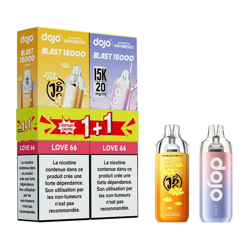 Bundle Kit Puff Vaporesso Dojo Blast 15K Limited Edition 1+1