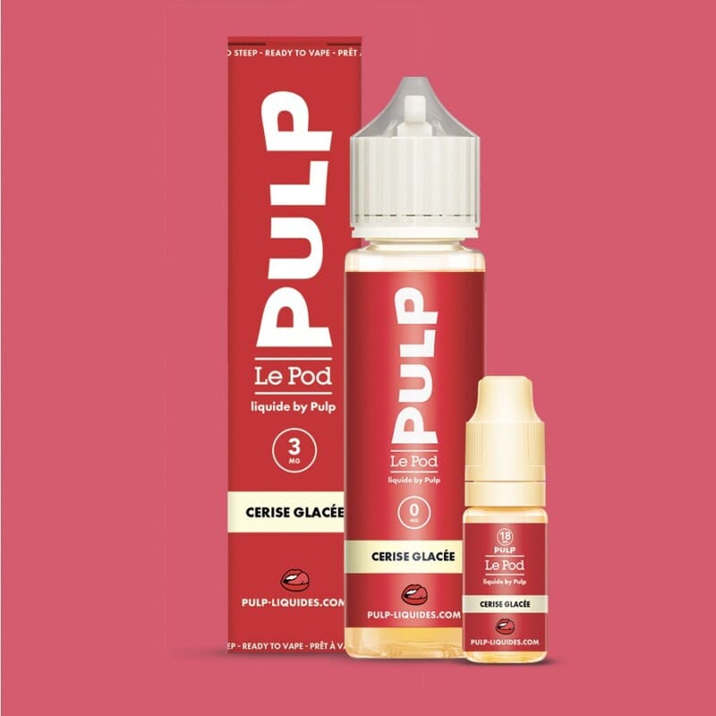 PULP Le Pod Cerise Glacée - Pack E-liquide 60ml-3 mg-VAPEVO
