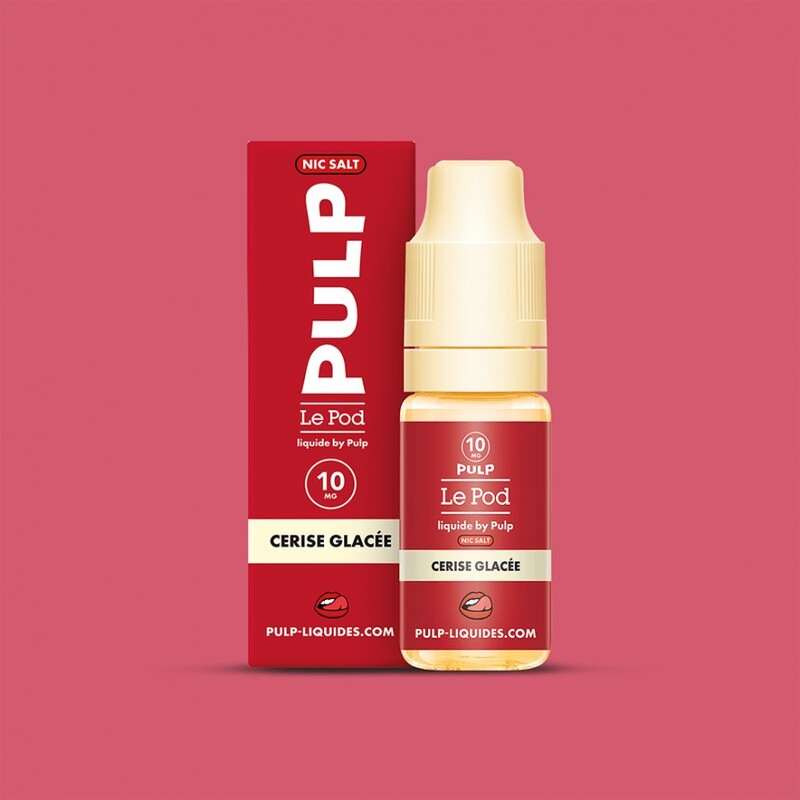 PULP Le Pod Cerise Glacée - Sel de nicotine 10ml-0 mg-VAPEVO