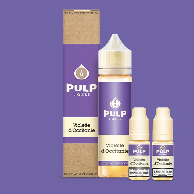 PULP Le Pod Violette d'Occitanie - Pack E-liquide 60ml-6 mg-VAPEVO