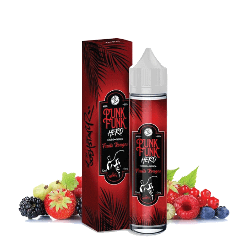 PUNK FUNK HERO Fruits Rouges - E-liquide 50ml-0 mg-VAPEVO