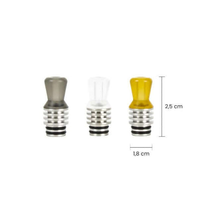 REEWAPE RS338 - Drip Tips 510 Concave Droit Black | VAPEVO