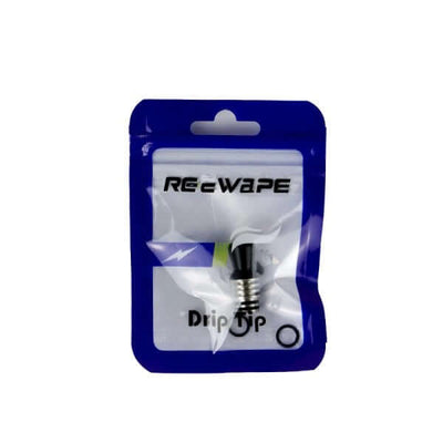 REEWAPE RS338 - Drip Tips 510 Concave Droit Black | VAPEVO