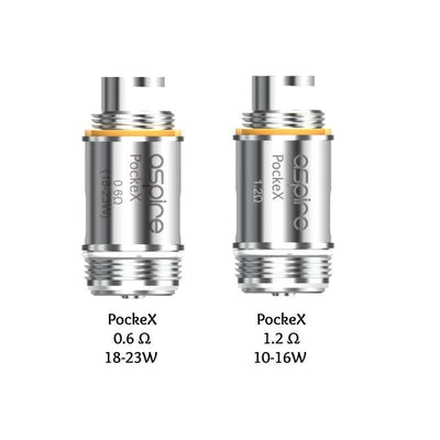 Résistances Aspire PockeX – Pack de 5 0.6 ohm | VAPEVO