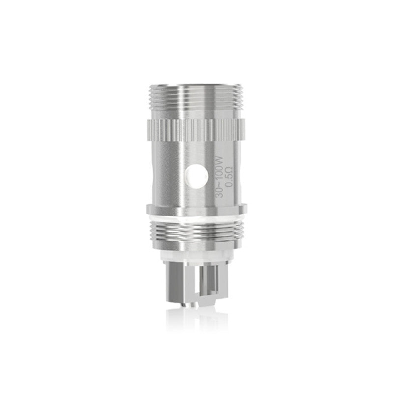 Résistance Eleaf EC en acier inoxydable argenté avec filetage, gravée 0.5 ohm et 30-100W pour clearomiseur Melo.
