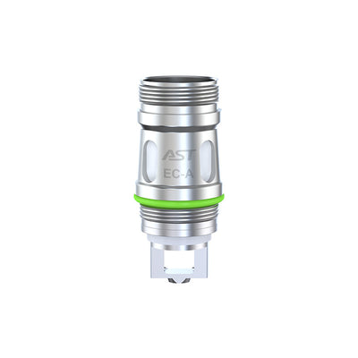 Résistance Eleaf EC-A argentée en acier inoxydable avec joint vert et gravure AST pour clearomiseur Melo.