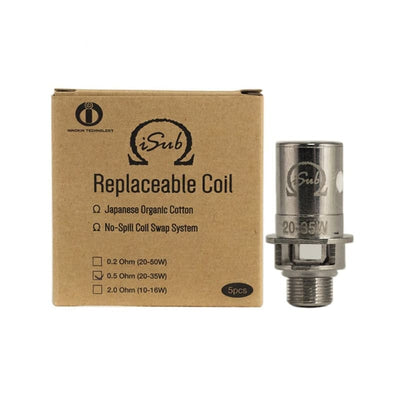 Résistances Innokin iSub Tank – Pack de 5 Plex 3D 0.35 ohm | VAPEVO