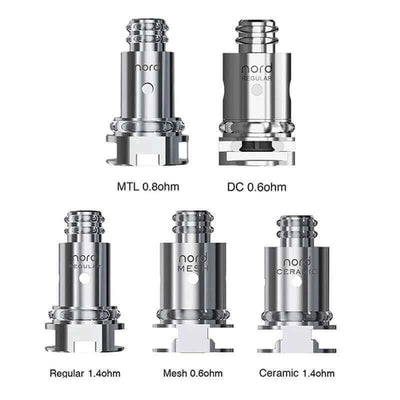 Résistances Smok Nord - Pack de 5 Regular DC 0.6 ohm | VAPEVO