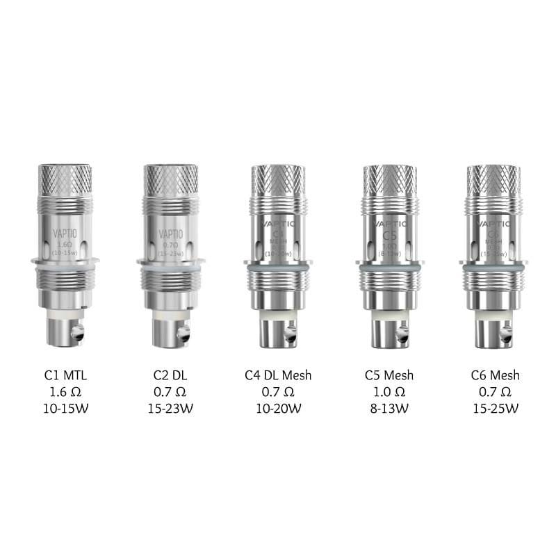 Résistances Vaptio Cosmo – Pack de 5 C1 MTL 1.6 ohm | VAPEVO