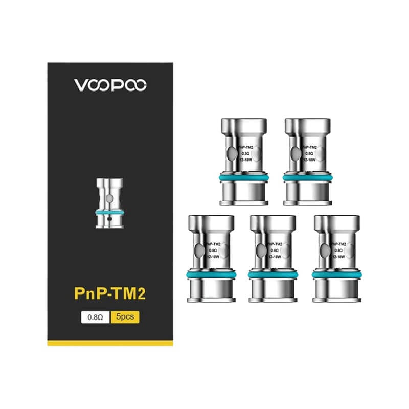 Résistances Voopoo PnP – Pack de 5 TM2 0.8 ohm | VAPEVO