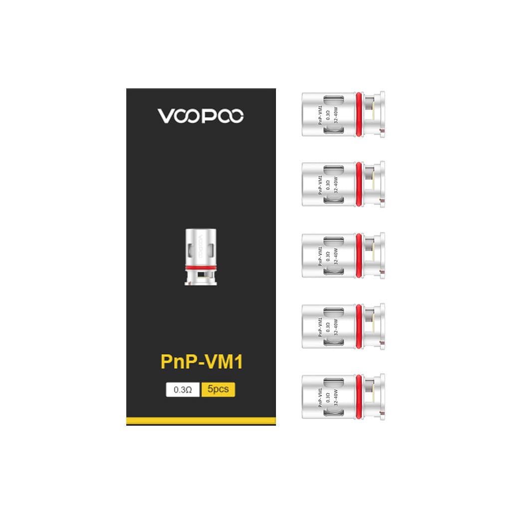 Résistances Voopoo PnP – Pack de 5 VM1 0.3 ohm | VAPEVO